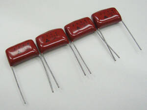 ★☆（管CA001）松下メタライズドポリエステルコンデンサ 2.2μF/100WV 4個セット / NOS Film Capacitors 4pcs☆★