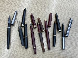 万年筆 PLATINUM PILOT PARKER モンブラン　8点まとめ　状態未確認