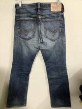 levi's リーバイス　507 ブーツカットデニムパンツ　ジーンズ　ウォッシュ加工　ビンテージ加工　アメカジ　セレクト　古着_画像2