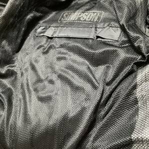 SIMPSON シンプソン メッシュジャケット ライディングジャケット ブラック系 ライダース バイクウェア 古着の画像5