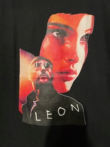 T-12★USA古着★映画レオン LEON フォトプリントTシャツ 黒 GILDAN ★Lサイズ★送料無料!!