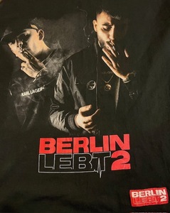 T-82★激レア!! USA古着★BERLIN LEBTZ 2 ロングスリーブTシャツ ドイツ HIP HOP 黒★XLサイズくらい★送料無料!!