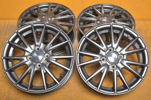 240319500647210　WEDS　VELVA　15×5.5J　+50　4穴　PCD100　ハブ径73mm　4本セット