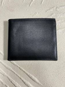 joru geo Armani folded wallet black wallet black leather 