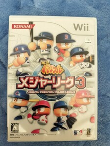 新品購入 盤面傷無 【Wii】 実況パワフルメジャーリーグ 3 動作確認済