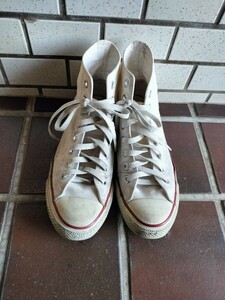 コンバース　オールスター　26cm ホワイト　キャンバス CONVERSE ハイカット