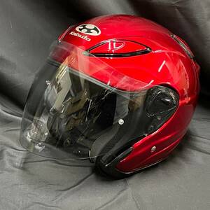 BCK017H OGK Kabuto カブト AVAND-2 ジェットヘルメット Mサイズ 57-58㎝ レッド