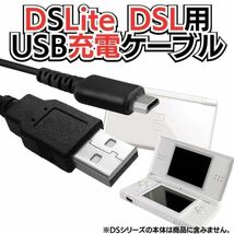 Nintendo DSLite ライト USB充電コード ケーブル 線 ニンテンドーDS Lite 充電ケーブル 急速充電 高耐久 断線防止 USBケーブル 充電器 A03_画像1