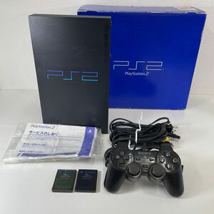 Z◎ SONY ソニー PlayStation 2 プレステ2 プレイステーション2 SCPH-10000 ブラック キズ汚れ有り