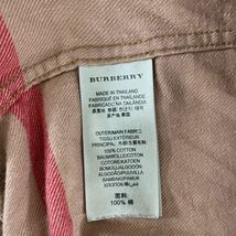Z◎ BURBERRY BRIT バーバリー ノバチェック 長袖シャツ ネルシャツ Mサイズ メンズ 袖部分、ほつれ、破れ有り_画像7