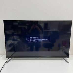 G◎ TCL 43型 4Kチューナー搭載 Androidスマートテレビ 43P815B 2020年製 液晶テレビ 家電 テレビ 概ね美品の画像1