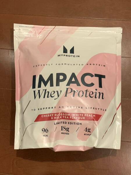 新品　マイプロテイン ◎ インパクト ホエイ プロテイン　さくら白桃ミルクティー　1㎏　MYPROTEIN IMPACT