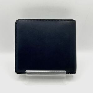 1円〜■希少品■LOEWE ロエベ バイフォールドウォレット 二つ折り財布 お札入れ アナグラム ロゴ 型押し ラムスキン バイカラーの画像3