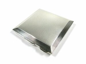 [ma pin &web]1965 year Britain Vintage sterling silver compact box attaching silver made England hole Mark bar min chewing gum 