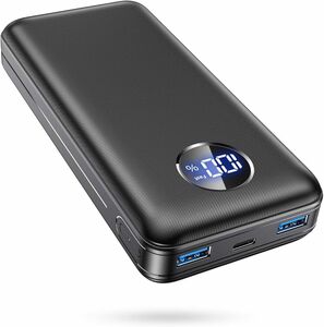 モバイルバッテリー大容量 3台同時充電 最大4.5A出力 LCDディスプレイ残量表示 携帯充電器 スマホ充電器 
