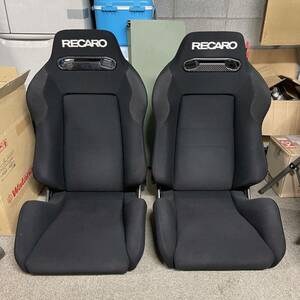 RECARO SR-3 トレイル 2脚 オールブラック 正規品 バックロゴ ノンスリップサポート ベルトホールカバー レカロ TRAIL 黒 セミバケ シート