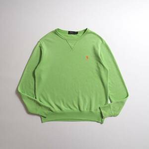  Ralph Lauren Ralph Lauren sweat sweatshirt pistachio color orange po knee beautiful goods men's 