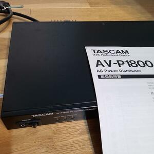 Tascam パワーディストリビューター　AV-P1800 タスカム　パワーコンディショナー