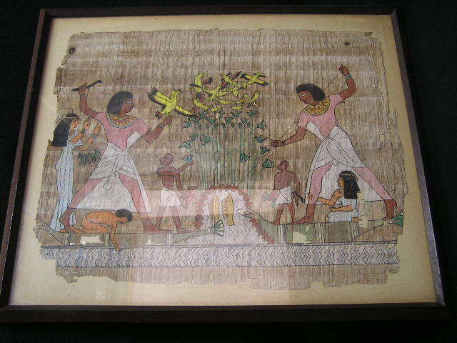 {Весенняя дымка} Египетский папирус, Семь Статуй, Рисование, Японская живопись, человек, Бодхисаттва