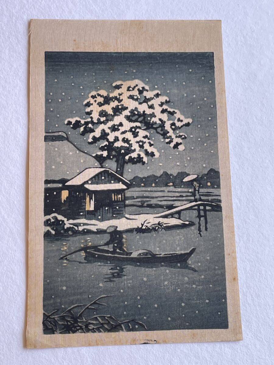 【真作】絵画 日本画SM 川舟と岩山 山水画 舟行く川景 和モダン W164 真作】絵画 日本画SM 川舟と岩山 山水画 舟行く川景 和モダン