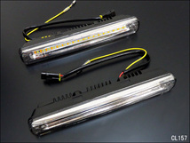 LED デイライト (J) シーケンシャル ウインカー連動 流れるウィンカー 白×アンバー ツインカラー 2本セット 36連 12V 汎用/20д_画像5