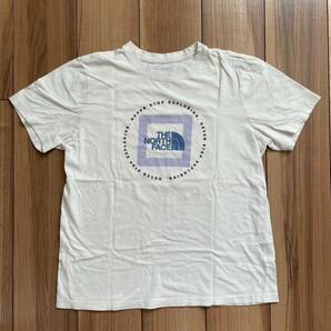 THE NORTH FACE ショートスリーブ 半袖Tシャツ レディースM USサイズ オフホワイト 送料無料 ザノースフェイスの画像1
