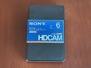 SONY BCT-6HD HDCAM テープ 6分 使用済 ソニー METAL TAPE BAND METALLIQUE Digital HDVS HD DIGITAL VIDEO CASETTE 