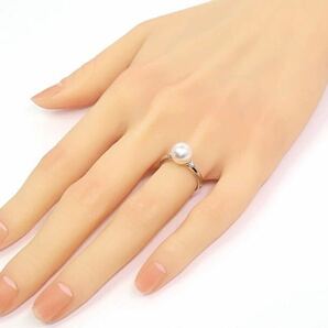 TASAKI タサキ Pt900 パール8.6mm ダイヤモンド 0.09ct リング プラチナの画像10