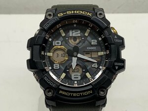 【稼働品】G-SHOCK GWG-100 MUDMASTER マッドマスター タフソーラー 電波受信 電波ソーラー ブラック グリーン