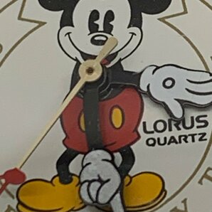 【稼働品】ローラス LORUS ディズニー ミッキーマウス V421-0020 ホワイト文字盤 クォーツ腕時計 QZ 電池交換済みの画像6