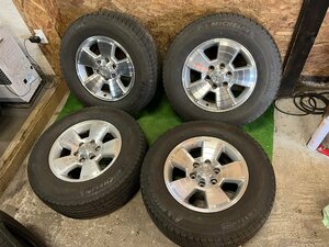 TOYOTA ハイラックスサーフ 純正 17インチ 7.5J +30 265/65R17 MICHELIN LATITUDE TOUR バリ山 夏タイヤ タイヤホイール 4本セット K