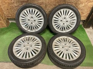 ダイハツ キャスト 純正 15インチ 4.5J +45 165/55R15 BRIDGESTONE VRX3 2021年製 バリ山 スタッドレス タイヤホイール 4本セット H