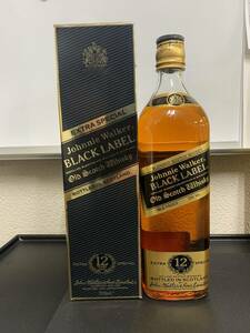 未開栓　古酒　Johnnie Walker ジョニーウォーカー　Black Label　ブラックラベル　EXTRA SPECIAL　12年　ウイスキー　お酒　元箱付き