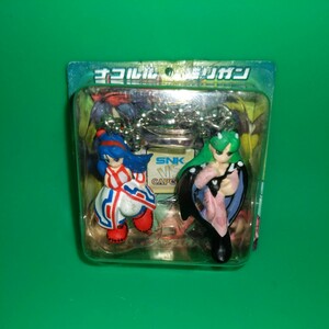 ∧SNKvsCAPCOM ツインフィギュアキーチェーン ナコルルvsモリガン　サムスピ　ヴァンパイア　マスコットSD