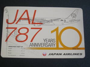 JAL■B787-8■10 YEARS ANNIVERSARY■SINCE2012■ボーイング■BOEING 787-8■10周年記念■2022年■公式ステッカー