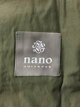 美品 nano universe スーツ セットアップ 無地 緑 グリーン サイズ XL ジャケット パンツ l スラックス ナノ ユニバース 6749118026 カーキ_画像3