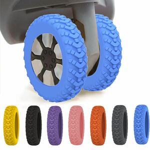  suitcase tire cover luggage wheel cover 10 piece silicon made carry bag wheel cover quiet sound scratch prevention dirt rotation .. prevention slip prevention 