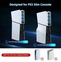 ③ 新型 PS5 Slim用 冷却ファン ディスク/デジタル版対応 スマート温度制御 冷却装置 放熱対策-ブラック_画像3