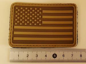 HAZARD4 Raver star article flag patch Brown { unused home storage goods } YH