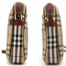 バーバリー★BURBERRY ノバチェック 縦型ショルダーバッグ★約W19×H22×D6㎝_画像6