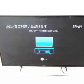 □SONY ソニー BRAVIA ブラビア 43V型 4K液晶テレビ KJ-43X8000E Android TV Youtubeネット動画対応 2017年製 A-3-19-4※□の画像1