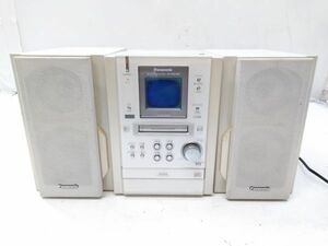 ♪Panasonic パナソニック SA-PM37MD CD MD カセットテープ コンポ 2001年製 E032118M @100♪