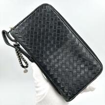 希少デザイン BOTTEGA VENETA ボッテガヴェネタ 長財布 ラウンド_画像8