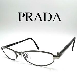 PRADA プラダ メガネ 眼鏡 度なし VPR56FA サイドロゴ フルリム