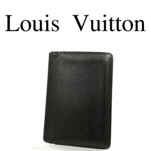 Louis Vuitton ルイヴィトン カードケース タイガ ブラック レザー