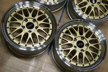 J106【希少】BBS LM089 ☆ PCD120 8J+40 BMW ゴールド 当時物_画像3