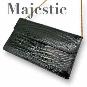  beautiful goods book@ crocodile Majestic chain shoulder bag 
