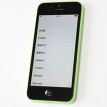 iPhone5c グリーン docomo 判定〇 現状品 #15851_画像1