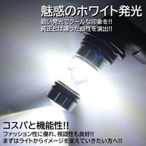 ◆送料無料◆ プロジェクター LEDフォグランプ ホワイト 6000K 12V H8/Ｈ9/H11/H16/HB3/HB4 白色 2個 20SMD_画像2