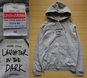 【宇多田ヒカル】LAUGHTER IN THE DARK TOUR 2018 スウェットパーカー ヘザーグレー SIZE:MEDIUM (HIKARU UTADA)